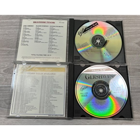 Exelsior Classical Music CD Lot of 6 Classic Gold Gershwin Debussy Pavarotti - Picture 6 of 7